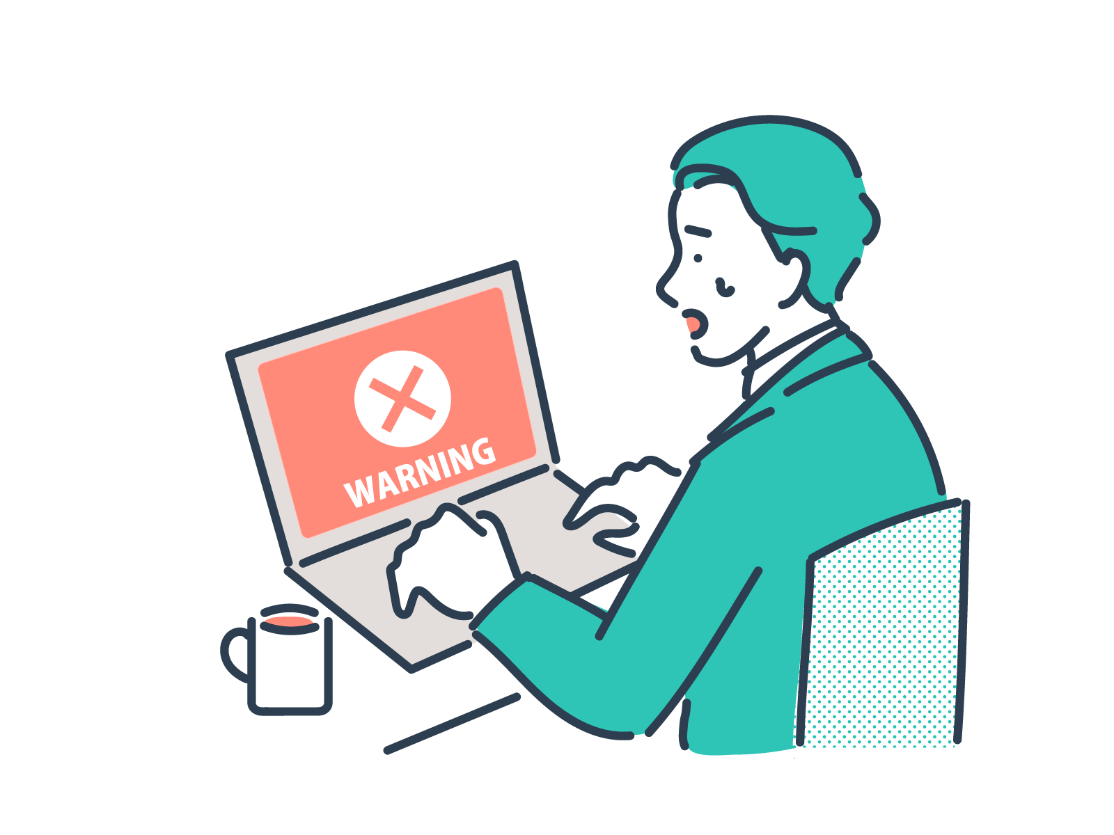 PCレスキューサービスのイメージイラスト