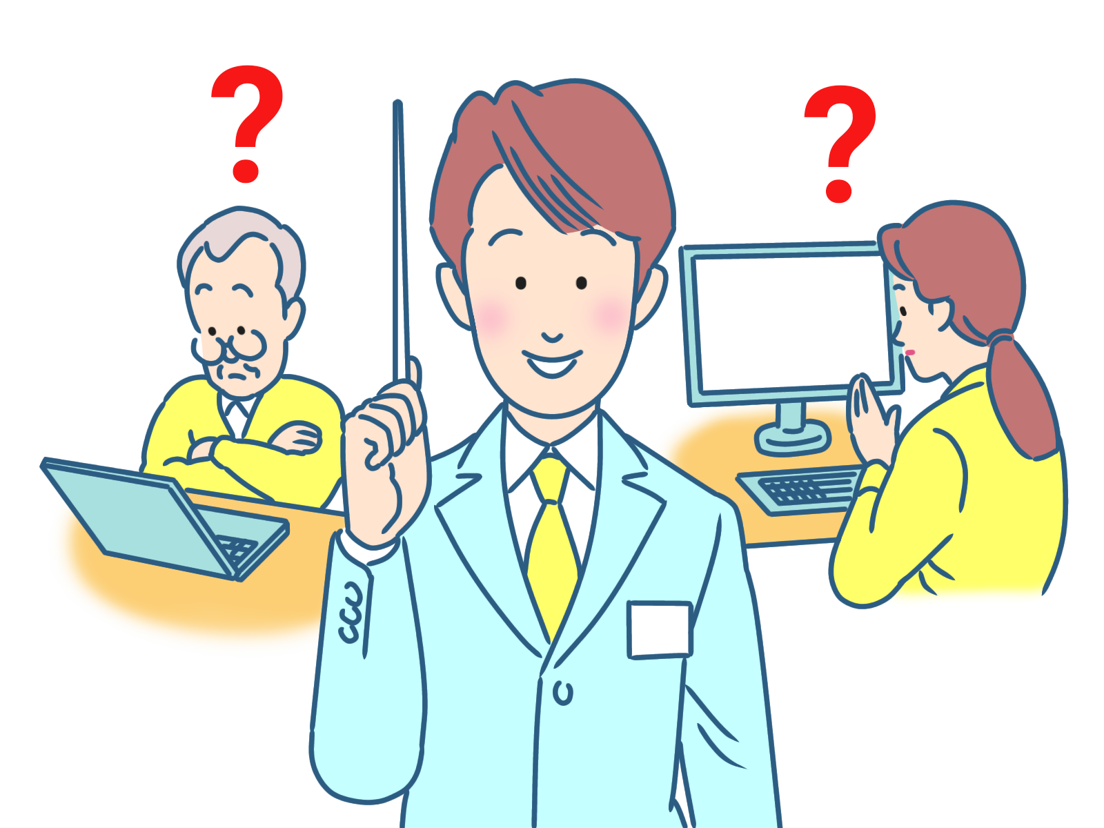 PC学習室のイメージイラスト
